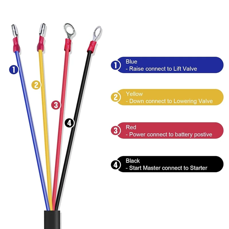 LICE-4 سلك تفريغ مقطورة التحكم عن بعد التبديل للمضخة الهيدروليكية 12 فولت تيار مستمر لرفع ونش تفريغ السرير