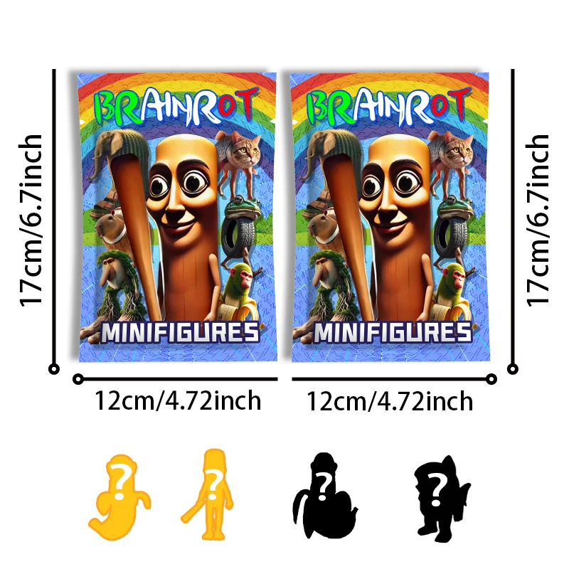 5/8/12/24 paquetes de caja ciega italiana Brainrot Tung Tung Sahur caja misteriosa figuras coleccionables para coleccionistas regalo de cumpleaños