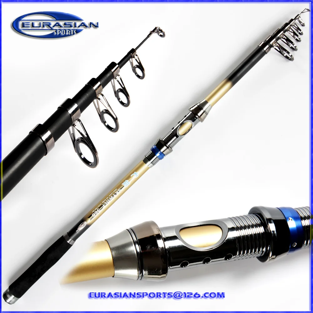 Weihai 40-80g 3.60m Tele Sea Fishing Rod Factory OEM Carbon Composite Telescopic Fishing Rod