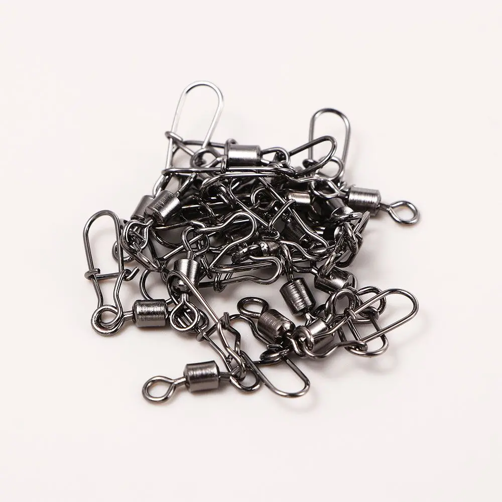 Pins Fishing Tackle Pin Bearing Fishing Rolling Connector Swivels Interlock Pin Snap Swivel Connector Fishing Connector
