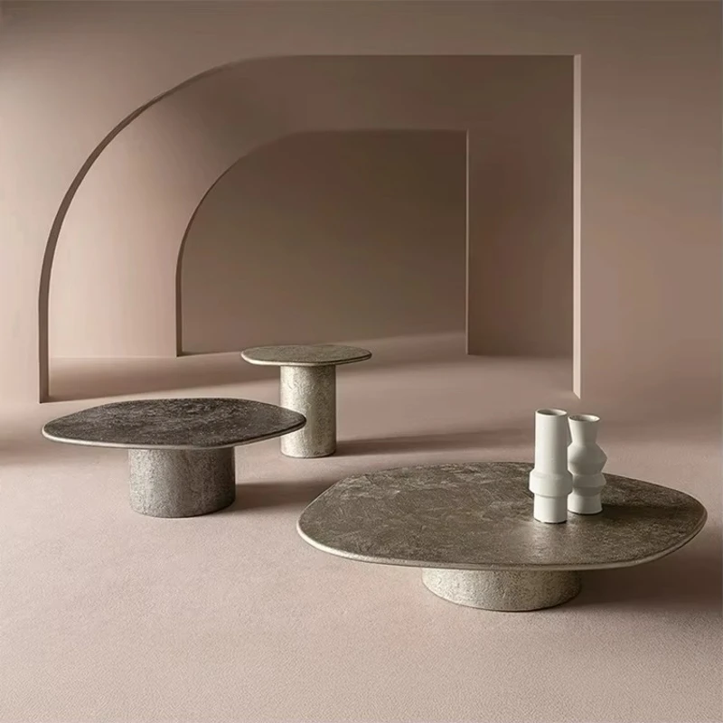 

Designer style villa living room luxury irregular shape, coffee table hotel lobby fiberglass frame accent coffee table furniture