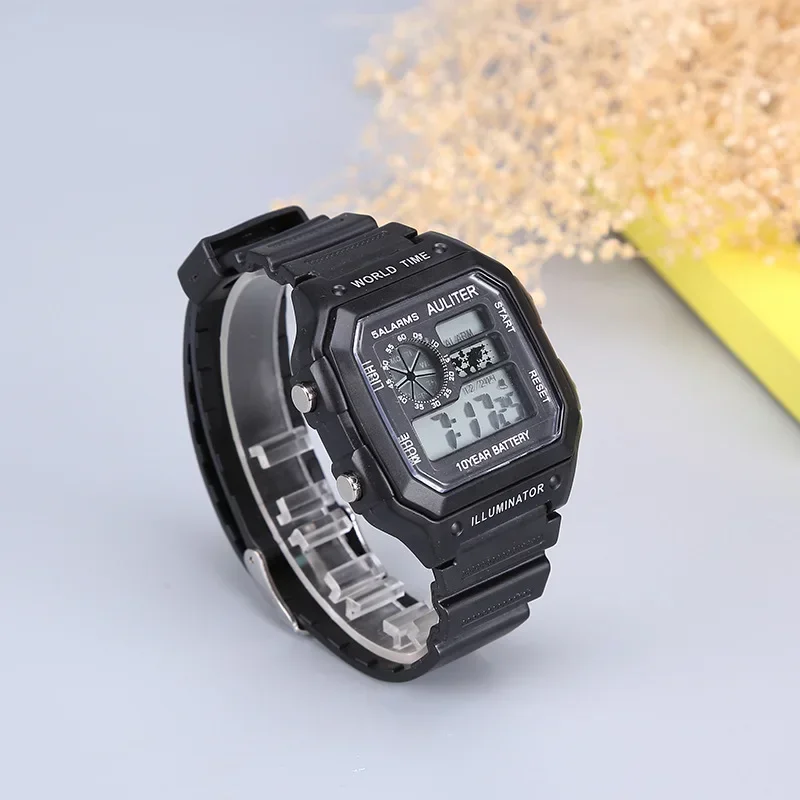 Digital Watches Men Sports Luminous Chronograph Waterproof Ultra-thin Male Electronic Wrist Watches Relogio Masculino