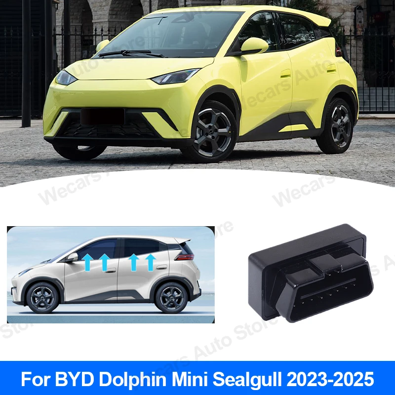 ل BYD النورس دولفين دولفين صغير تصفح ATTO 1 2023-2025 نافذة السيارة رفع obd التحكم زر واحد نافذة رافع اكسسوارات السيارات