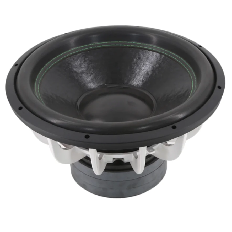 18-Inch Car Audio Subwoofer 18100-034 with 3000WRMS Dual Coil 12V DC Carbon and Paper Cone Subwoofer for Car Race System