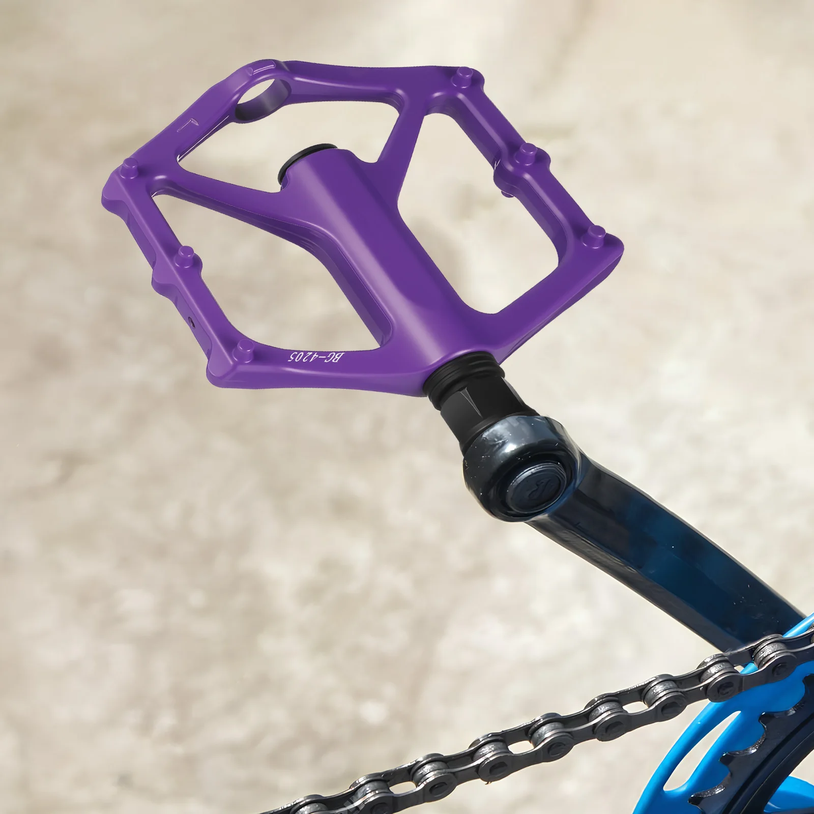 

1Pair Mountain Bicycle Pedals Aluminum Alloy Flat Platform Non-Slip Durable for Road and Outdoor Cycling Bike Pedals