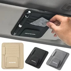 Car Sun Visor Organizer Multi-Pocket Auto Interior Universal For Haval Jolion 2021 H1 H2 H3 H4 H5 H6 H7 H8 H9 F5 Car Accessories