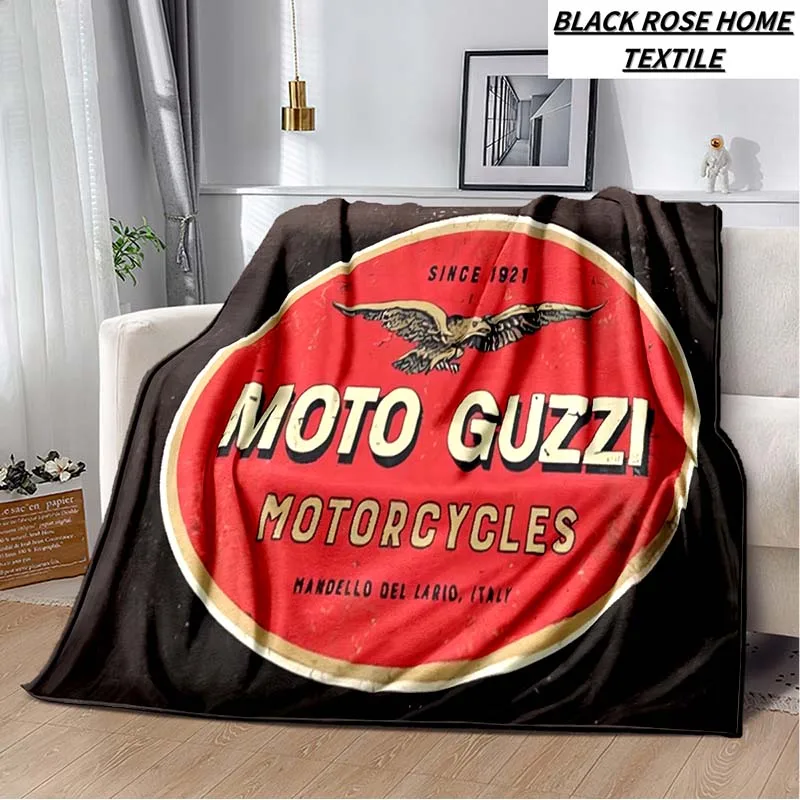 

20 Style Retro Motorcycle Moto G-Guzzi Blanket Winter Essential Fashion Decoration Bedroom Sofa Bed Sheet Flannel Shawl Blanket