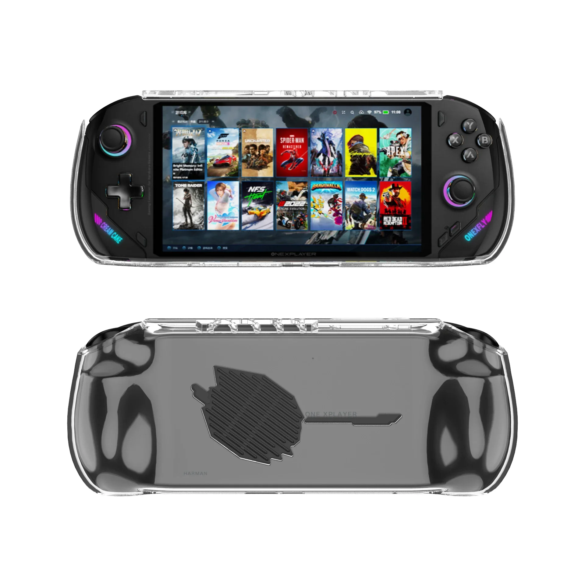 Soft Clear TPU Gaming Controller Cases for OneXPlayer F1 Console Case Gamepad Cover Accessories for OneXFly F1 Joystick