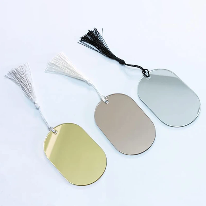 Acrylic Oval Name Place Card with Tassel,DIY Wedding Place Setting,Escort Card for Party Decor,Baby Shower Gift Tag Luggage Tag