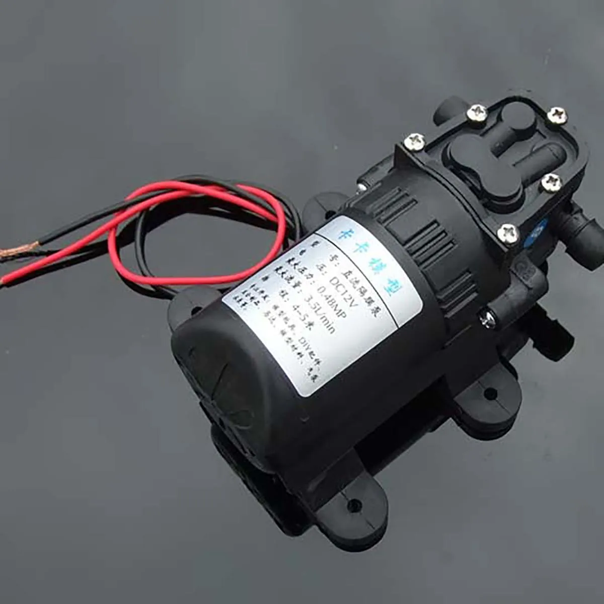 1 buah 12V DC refluks diafragma 550 pompa air tangki ikan pompa refluks Aksesori pompa Silicone tabung Power Supply Filter DC