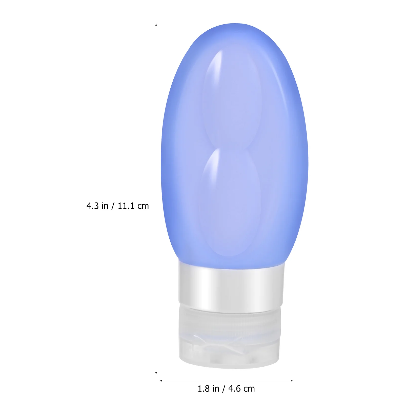 3 قطع من زجاجات السفر الفارغة من السيليكون مع أغطية حاويات موزع محمولة لمنتجات العناية بالبشرة والوجه #5