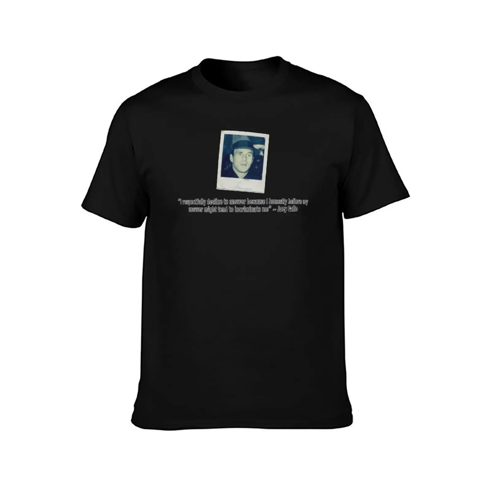 Joey Gallo Qoute T-Shirt, Summer Casual Cotton Tee, Oversized Streetwear Tops, Vintage Graphic Print, Loose Fit Short Sleeve
