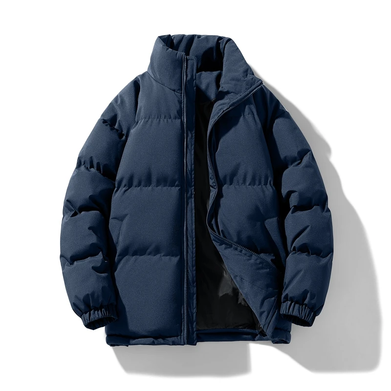 Thicken Warm Coats Winter Jacket Mens Parkas Quilted Lined Down Windbreaker Outdoor Sportswear Full Zip Tops Unisex Streewear