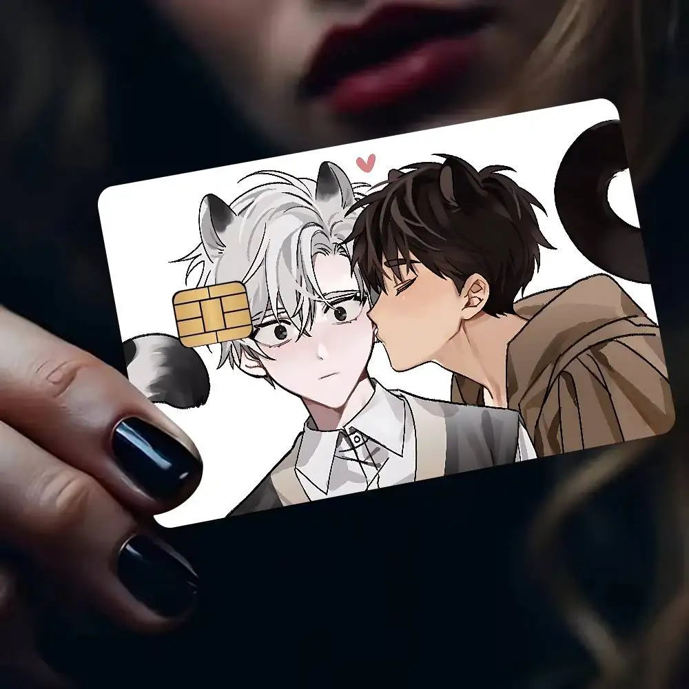 passion bl anime Anime Front Cover Film Sticker Skin for Credit Debit Card Small Large Chip