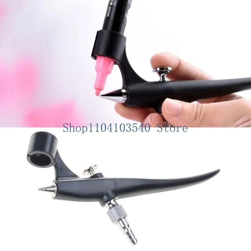 02DC Portable Airbrush Gun Spray Kit For 2.0 Marker Pen Nail Art Paint Painting Model