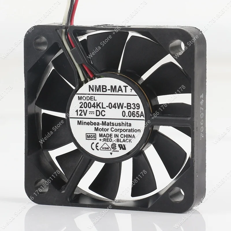 Original NMB DC 12V 0.065A AC EC 5010 50X50X10MM 5CM ultra-thin silent inverter 2004KL-04W-B39 cooling fan