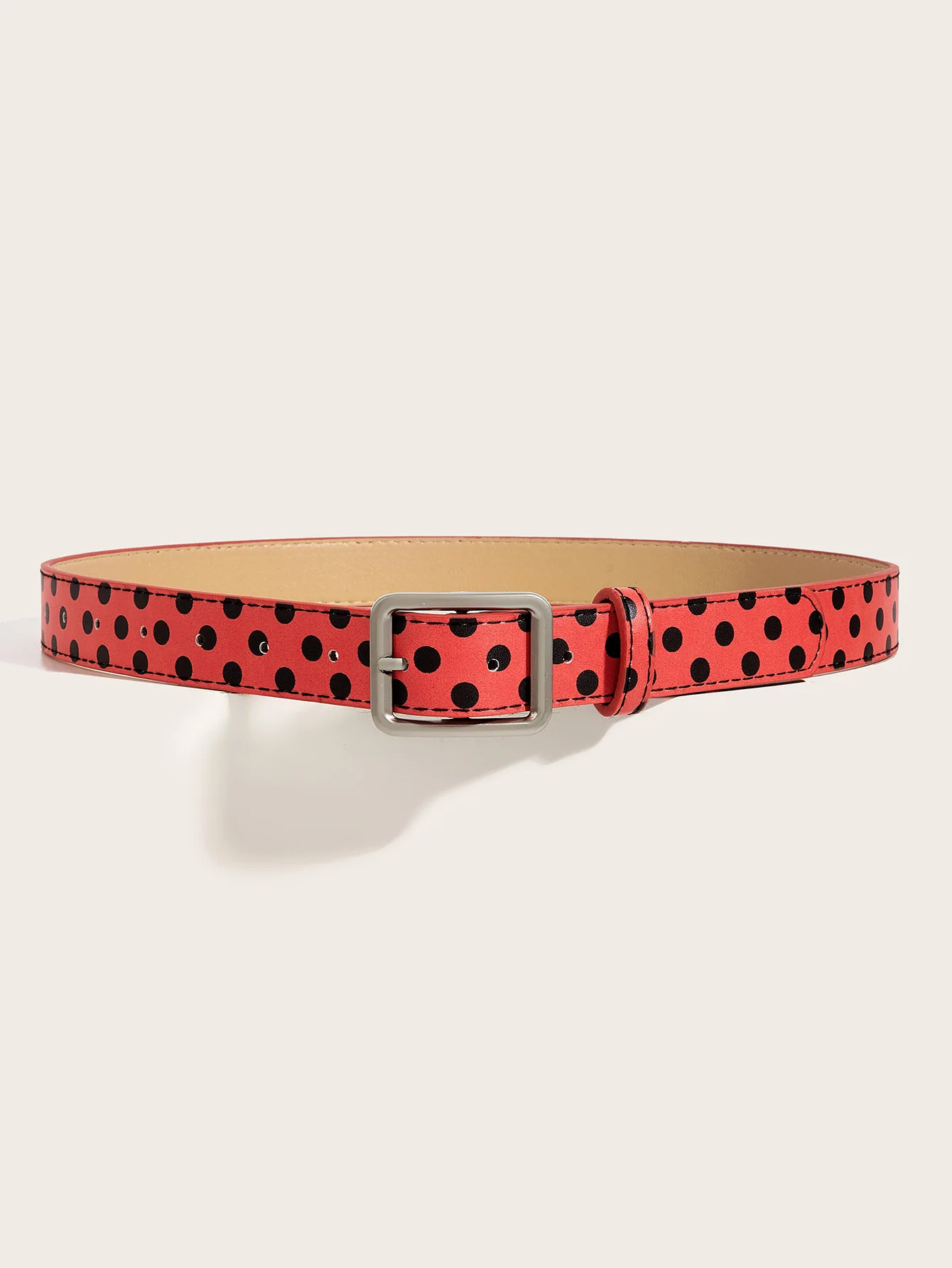 Trendige Vintage Polka Dot Damengürtel Y2K Mädchen Dornschließen-Gürtel Taillengürtel Jeansgürtel PU-Leder Taillenriemen Geschenk – Detail 6