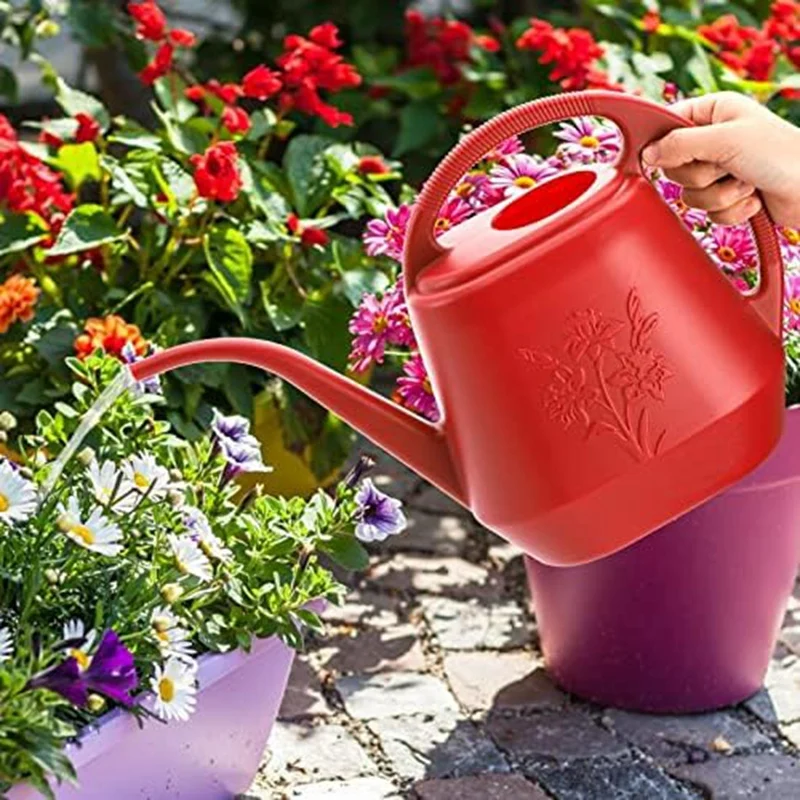 

Plastic Watering Can Garden Watering Cans Long Spout For Indoor Outdoor Watering Plants With Comfortable Handle