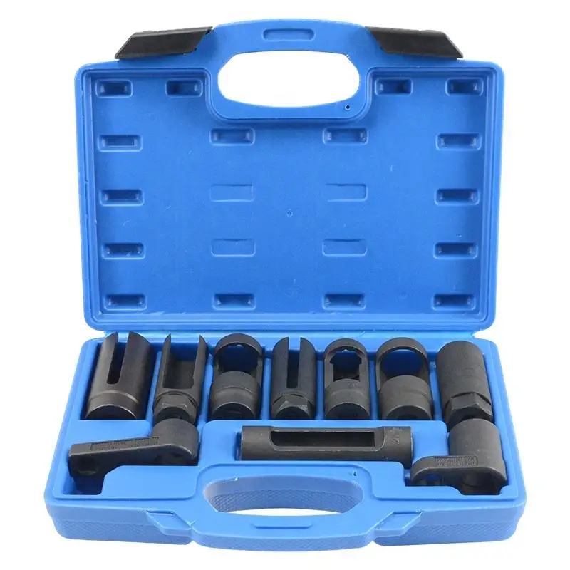 TBTOOLS Oxygen Sensor Socket Removal Tool Set of 10 Wrenches, 1/2 Inch Driver 7/8 Inch (22mm), 27mm, 29mm TB265