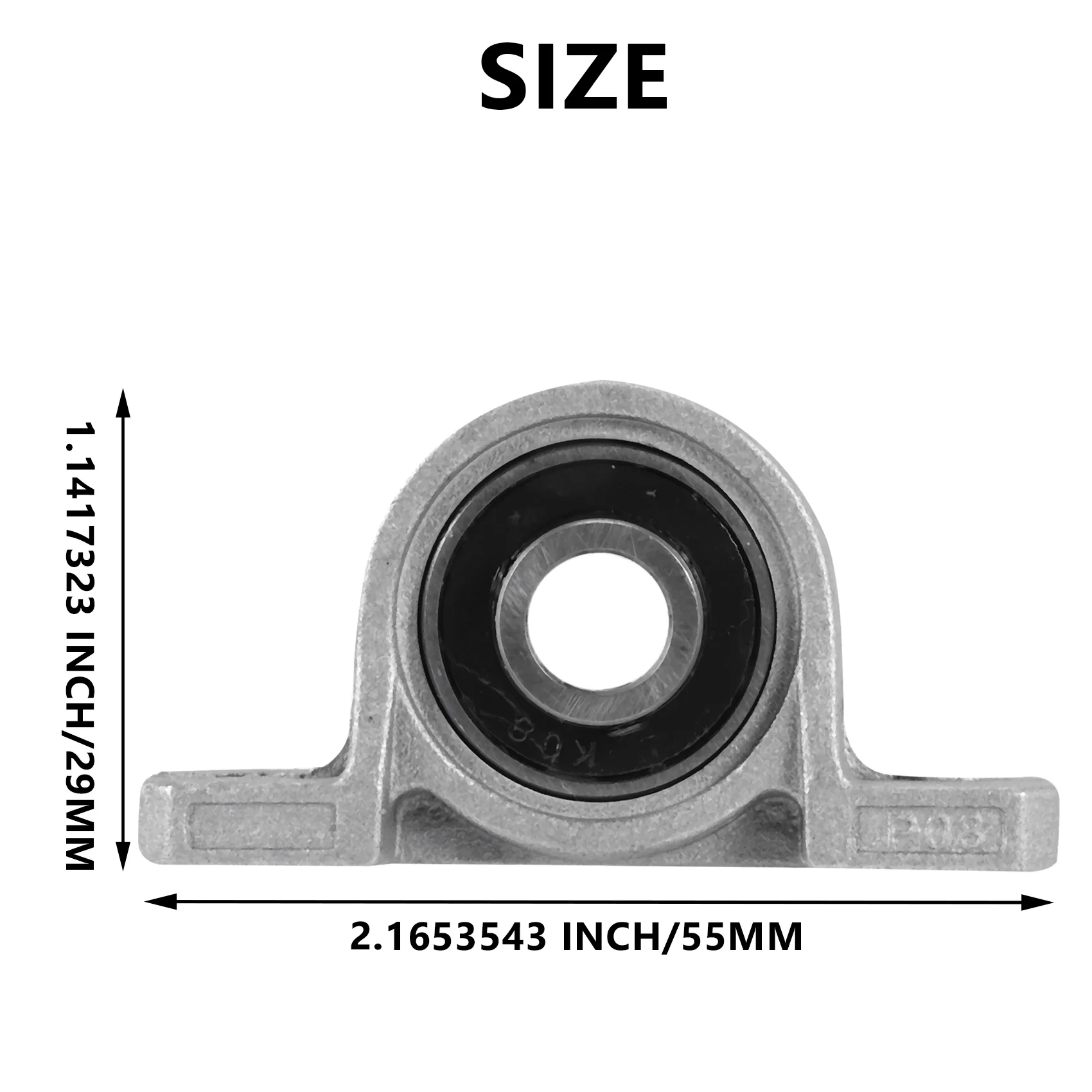 【Entrega rápida】4 Uds. Rodamiento de bolas montado en bloque de almohada KP08 (diámetro de 8Mm de diámetro) rodamiento de bloque de almohada de aleación de Zinc