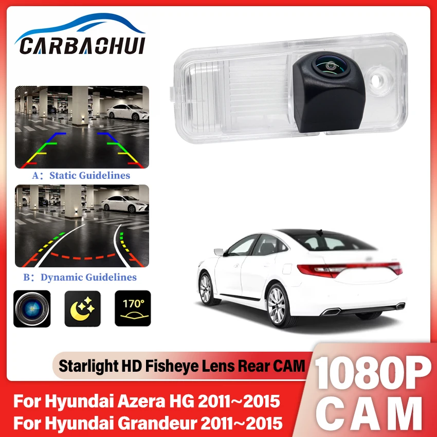 HD CCD 1080P 170 Degree FishEye Vehicle Rear View Camera For Hyundai Santa Fe IX25 2013 2014 2015 Creta Carens Azera SantaFe
