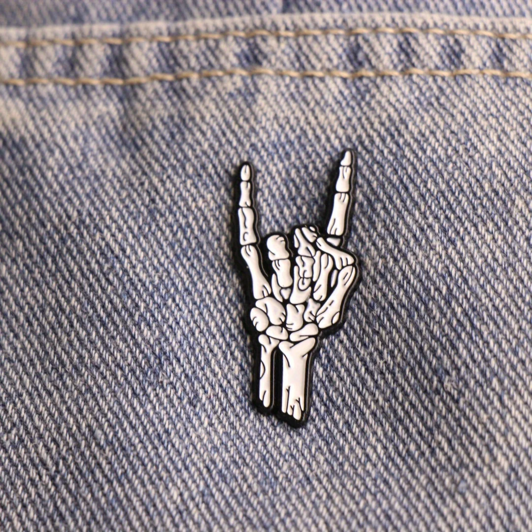 Finger Horror Halloween Brooch Holiday Friend Gift Backpack Badge