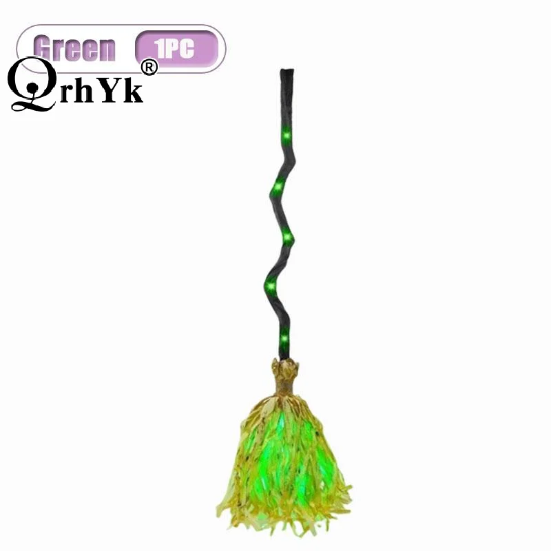 Electric Witch With Light Sound And Walking Feet Bendable Handle Halloween Indoor Party Haunted House Decor