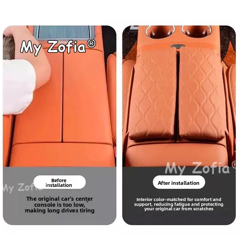 For XPENG GX 2026 2027 Car Center Console Armrest Raised Cushion Armrest Soft Height Boost Pad Interior Protection Accessories