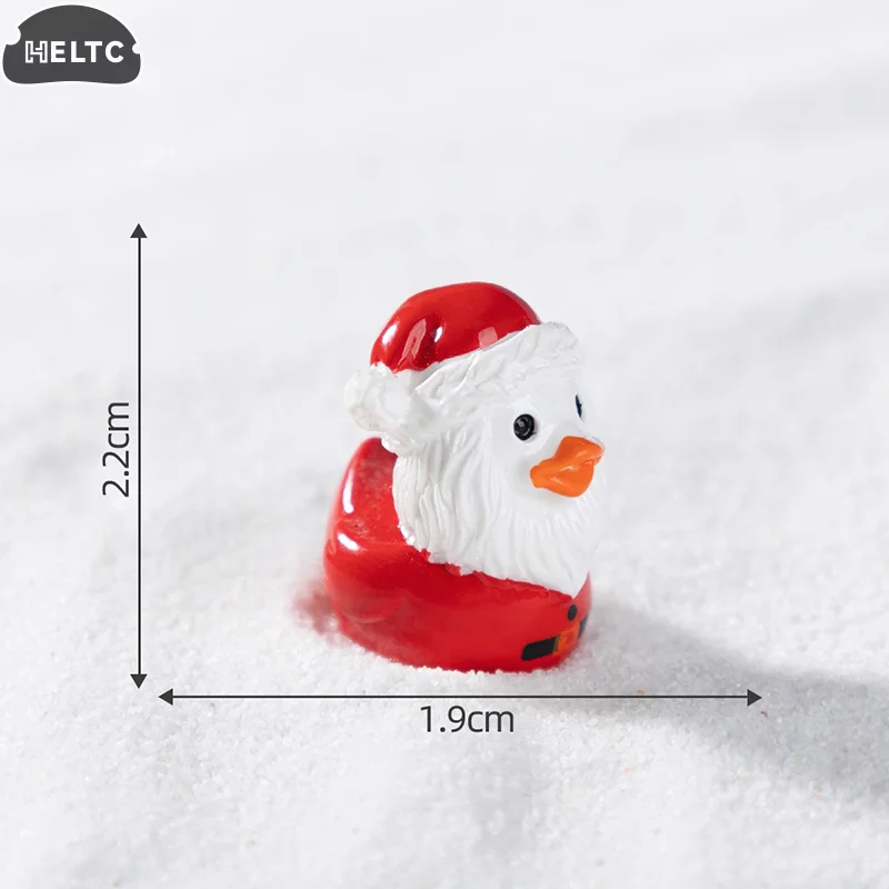 7 قطعة لتقوم بها بنفسك لطيف عيد الميلاد ليتل بطة صفراء دمية الثلوج المناظر الطبيعية اكسسوارات الديكور المشهد الصغير الحلي الصغيرة الحرف