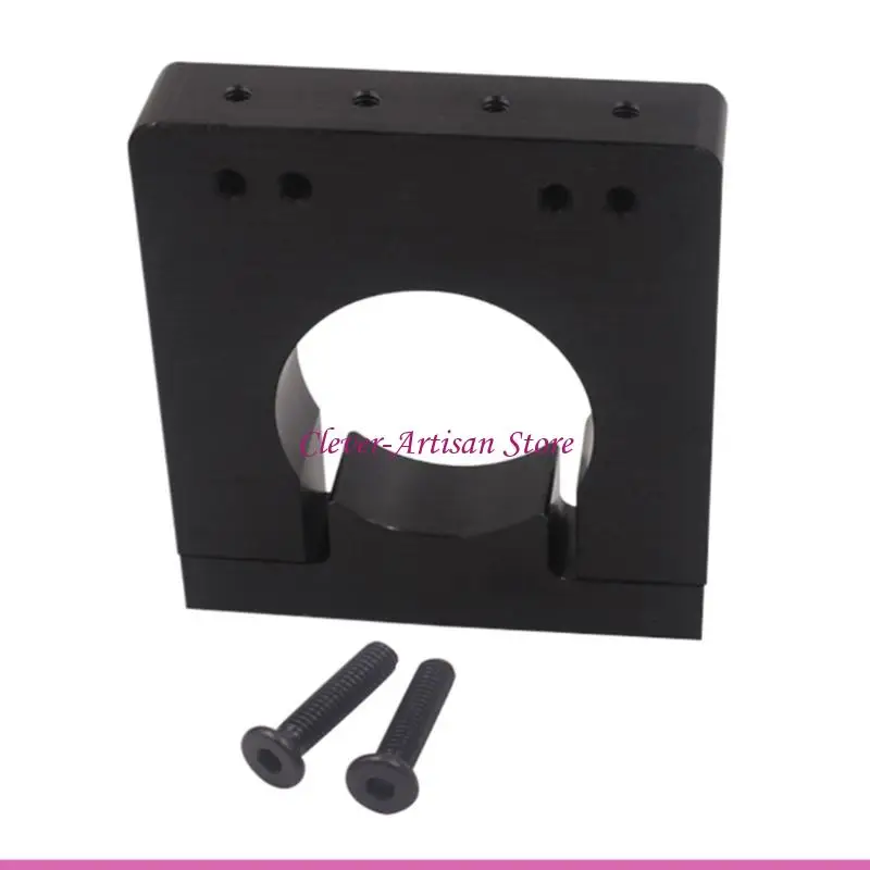 E06B Aluminum Alloy Spindle Motor Base Clamp Fixing Bracket Inner Diameter 71mm