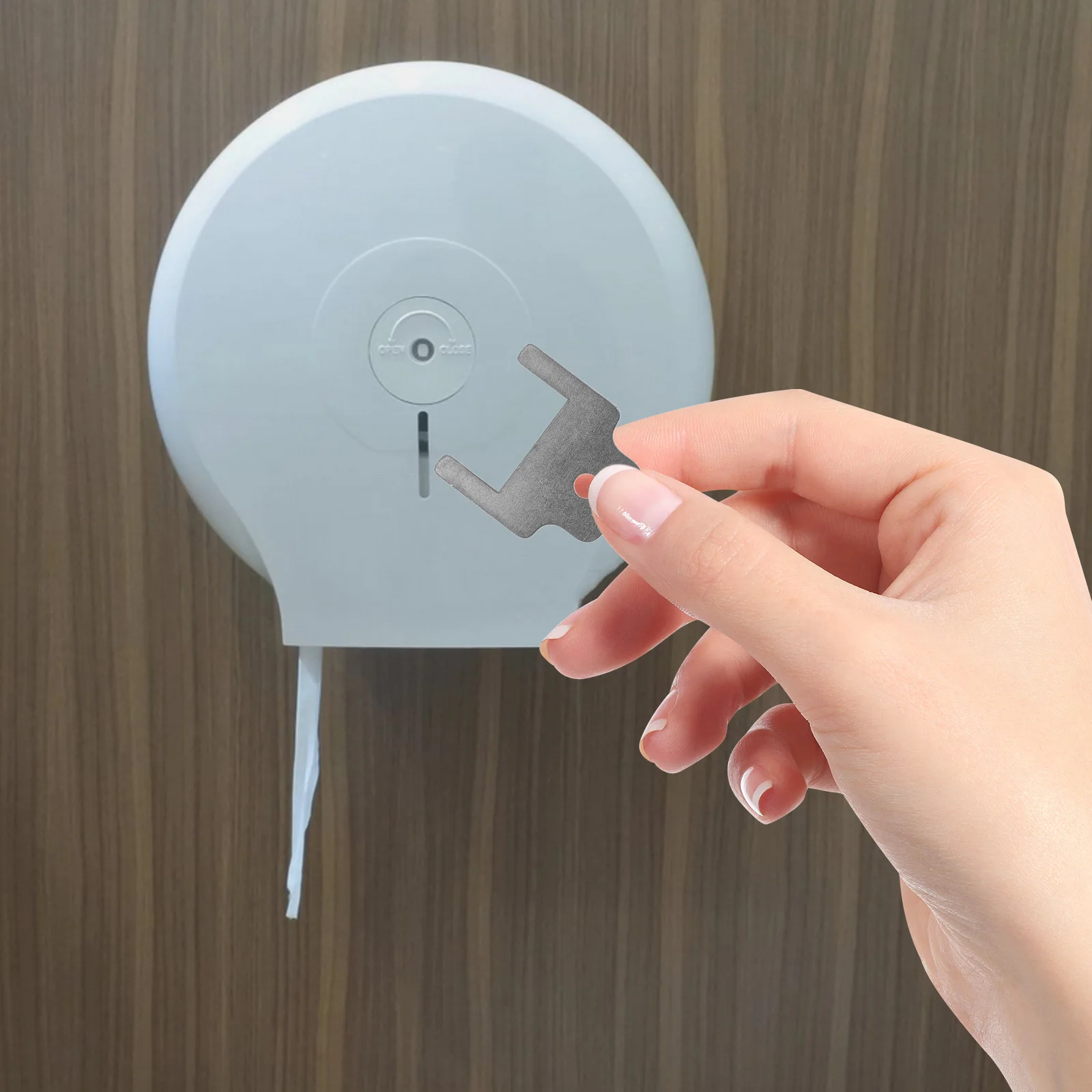 

Large Roll Paper Towel Dispenser Key Metal Universal Replacement For Commercial Bathroom Tissue Holder American Style