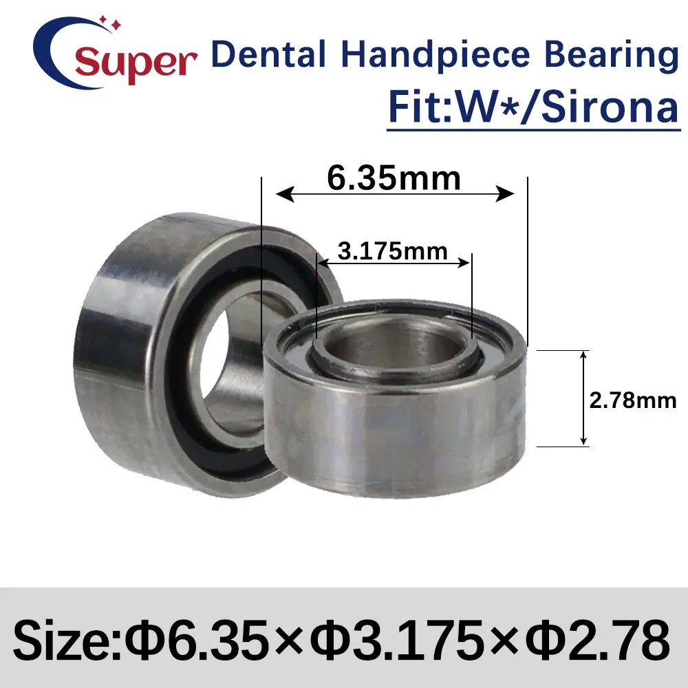 

10Pcs Dental Ceramic Bearings 2.78mm For W* Sirona Dental Handpiece Air Rotor Accessorie Dentistry Unit spare parts