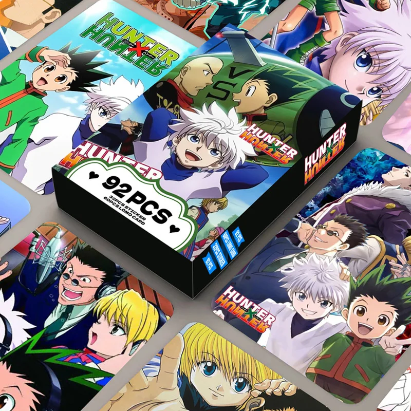 92 шт., аниме Hunter x Hunter, ломо-карта, двусторонняя Hd цветная печать, коллекционная карта для фотографий, подарки, игрушки
