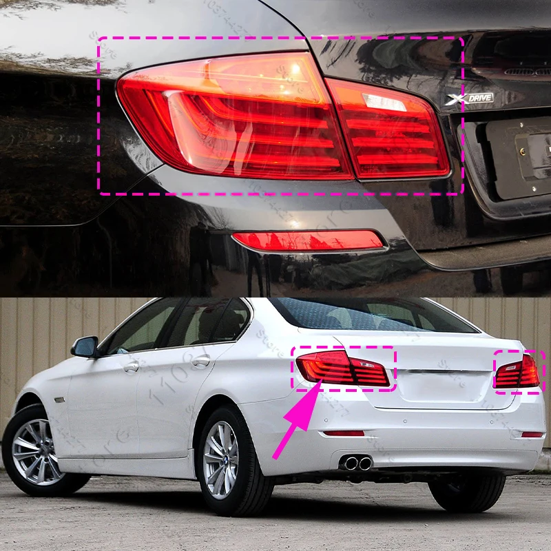 

Для 2014-2017 F10 BMW 528i 535i 550i гибридный 5-задний фонарь заднего бампера указатель поворота 63217306161 63217306162 63217306163 63217306164