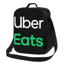 Uber Eats Driver Logo borsa termica per il pranzo per le donne borsa termica per il pranzo Tote Beach Camping Travel