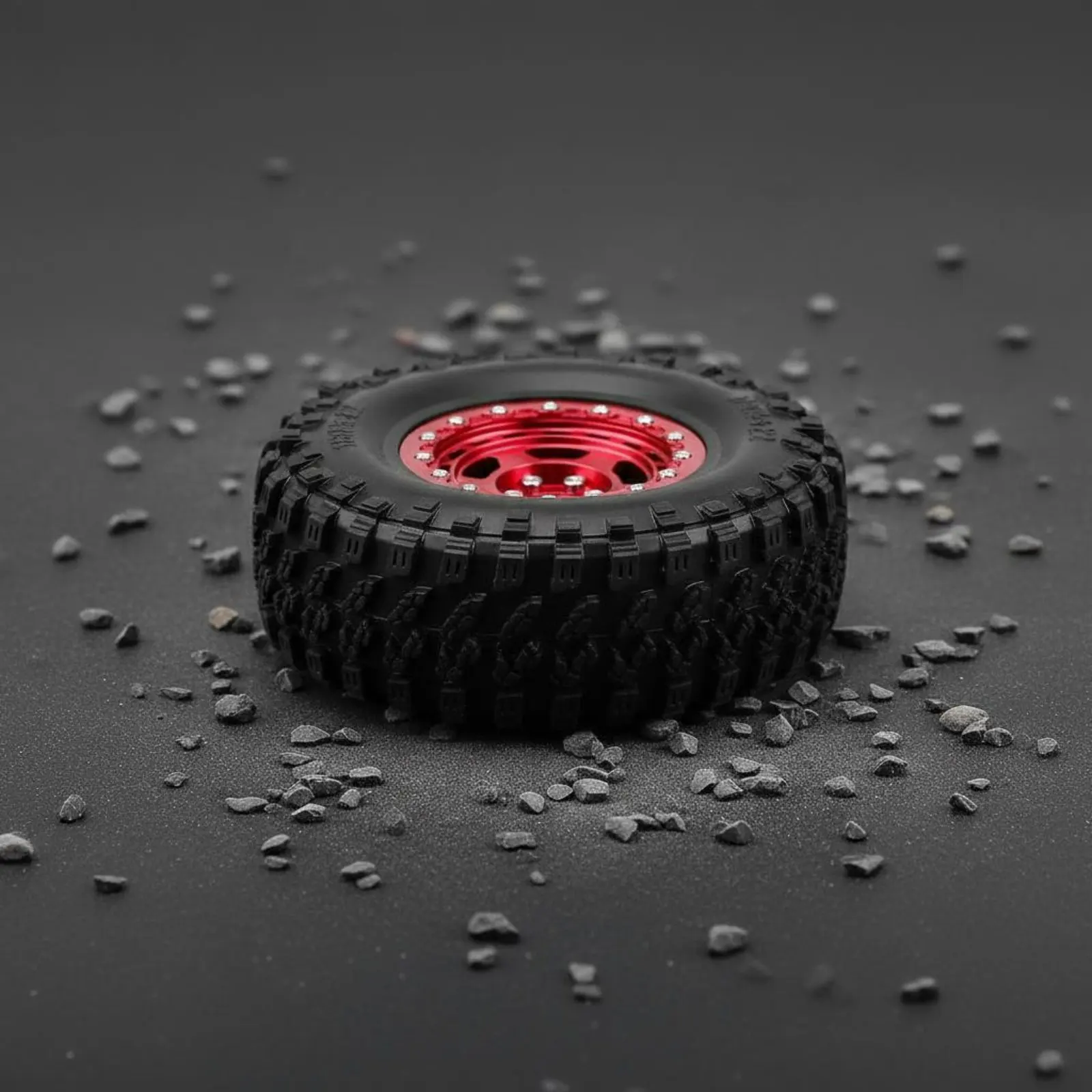 4 Pieces 2.2 Inch Crawler Wheel Set Away from-Highway Grip Rc Crawler Wheel and Tire Set All-Terrain Long-Lasting for Trails