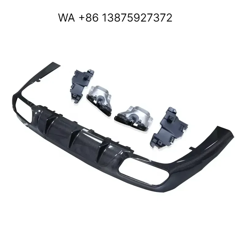 Wmwmnu Carbon Fiber C257 Rear Bumper Lip for CLS400 CLS550 CLS63 Sedan 2018-2021