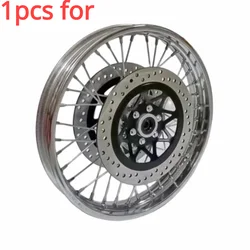 For Motorcycle Dual Disc Brake Spoke Front Wheel Hub FOR GN250 GS750 Retro Modified Steel Wheel Assembly Disc Brake Disc 1PCS