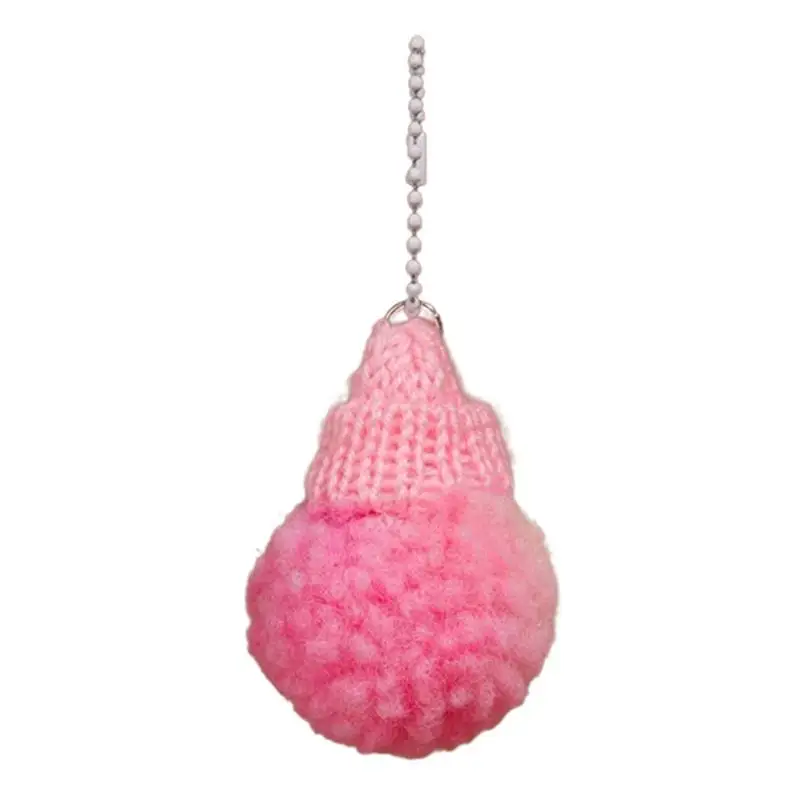 Pompom Pendant Rainbow Elf Purse Keychain Colorful Pompom Bag Pendant Short Plush Keychain Pendant Bag Accessories For Handbag