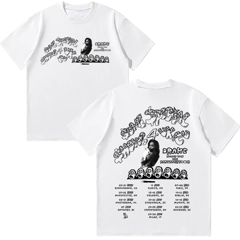 

Drake & PARTYNEXTDOOR $ome $pecial $hows 4 Tour 2025 T Shirt Hip Hop Fashion Summer Cotton Loose Top Fans Gifts High Quality Tee