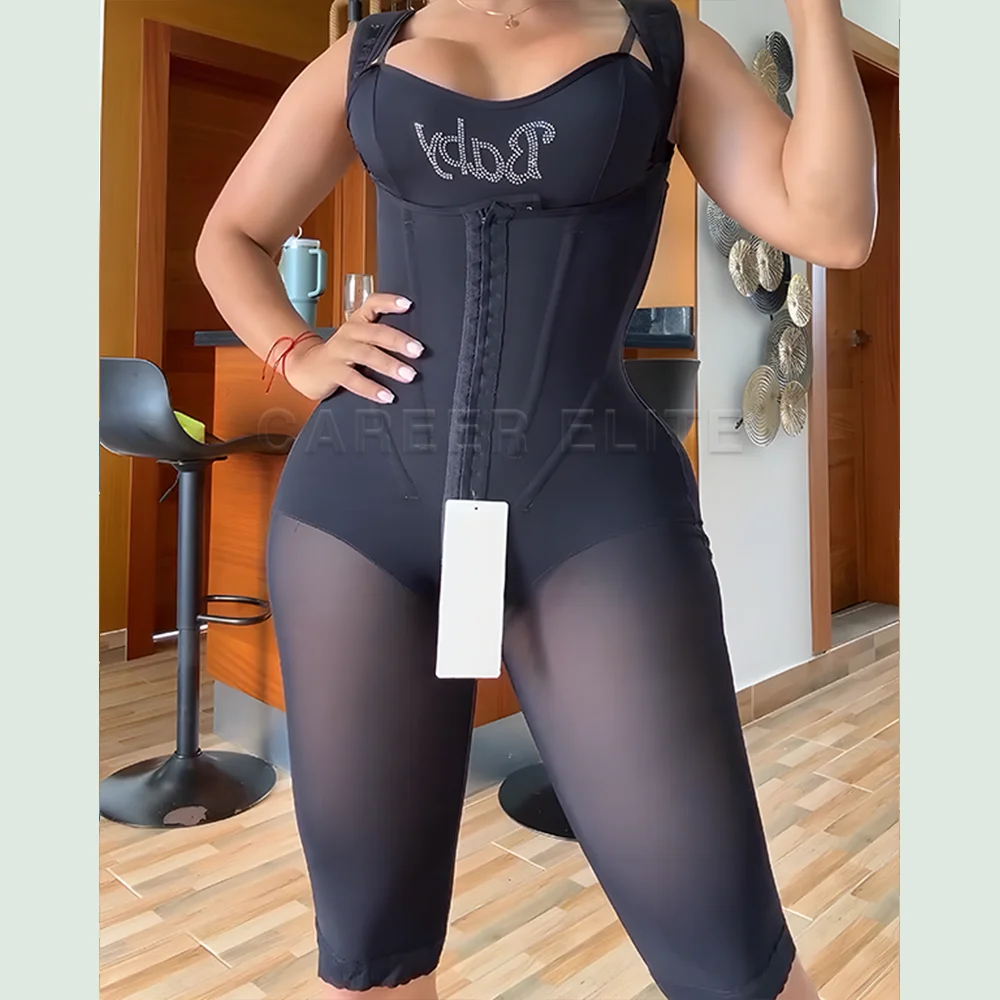 

Fajas Colombianas Compression Fabric Body Shapewear Abdominal Control Butt Lifter Slimming Waist Female Postpartum Recovery