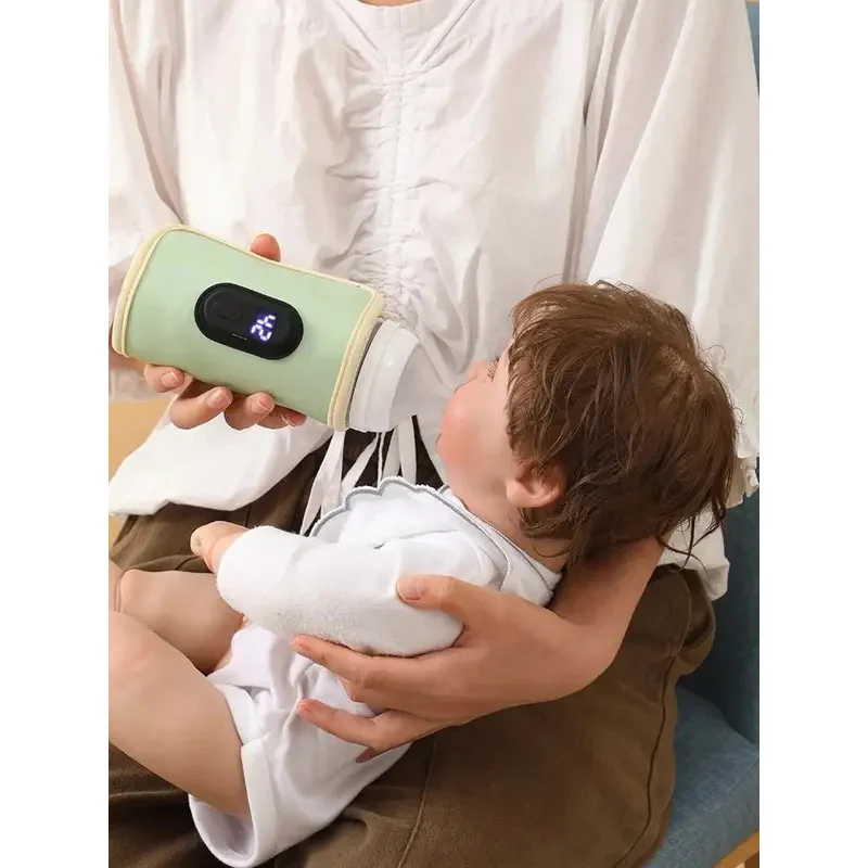 2026 الطفل الحليب دفئا الطفل زجاجة الرضاعة سخان المحمولة USB زجاجة دفئا للسيارة في الهواء الطلق إكسسوارات السفر في الهواء الطلق المحمولة