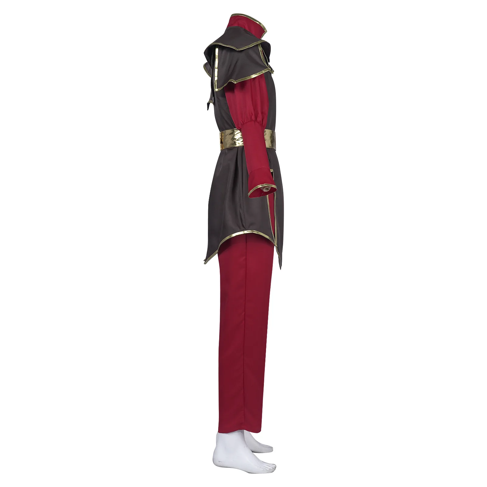 Anime Azula Cosplay Costume Halloween Cosplay Top Pant Cuff Belt Set Anime Suit for Comic Con view 4