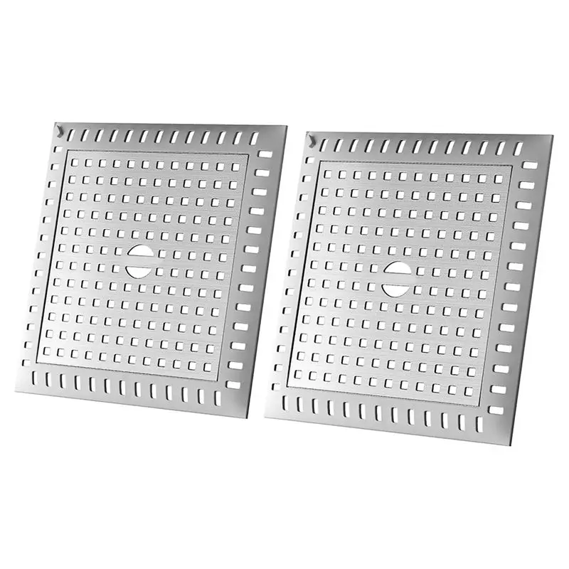 Shower Drain Hair Catcher Bathtub Drain Strainers For Drains And Bathroom Floors 2 Pack Bathroom Flat Strainer Stopper 2Pcs-A55K