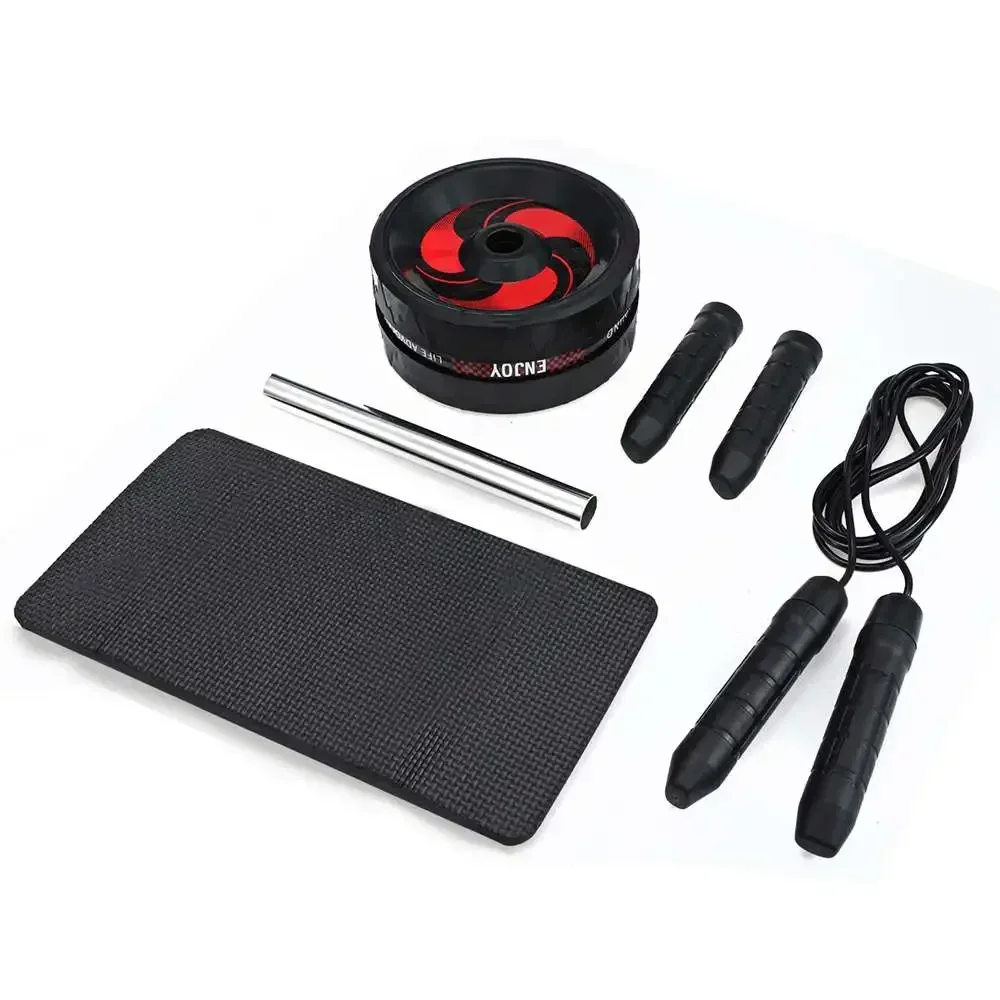 縄跳びマット付き腹筋エクササイズ、弾性バンド、腹部のハギ、腹保持、腹筋、セットあたり4個