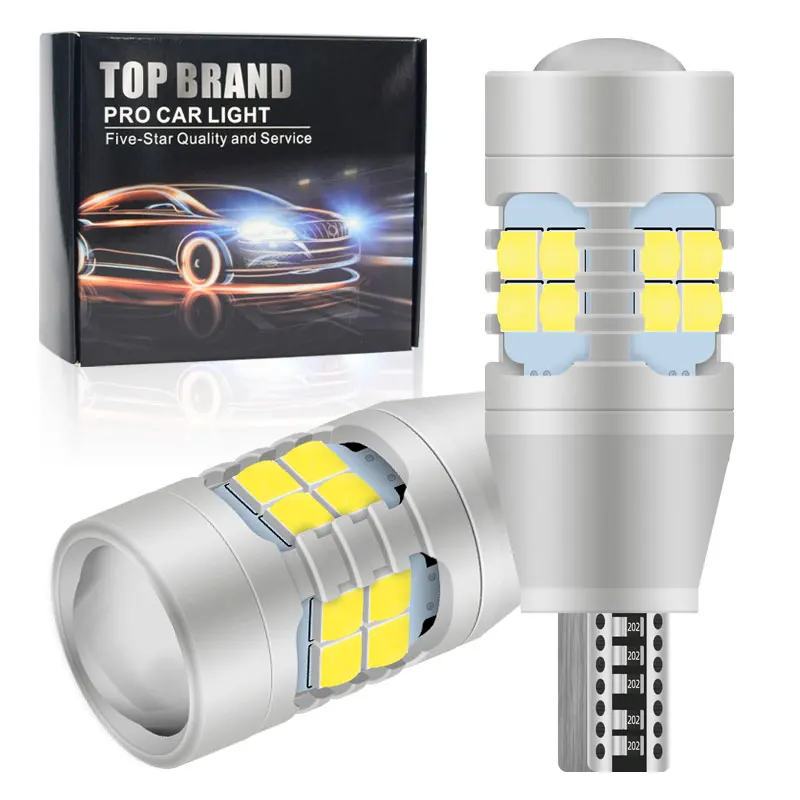 

2pcs W16W T15 921 Led-lampen Canbus Autolichten Geen Fout Voor Achter Backup Reverse Lamp Auto Achterlicht Signaal 12V Withe