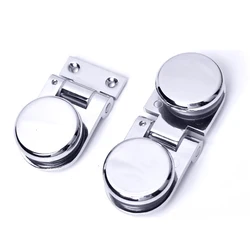 Glass Holder Thickened Glass Door Hinge Double Hinge Cabinet Bathroom Glass Clip Wine Cabinet Glass Window Hinge