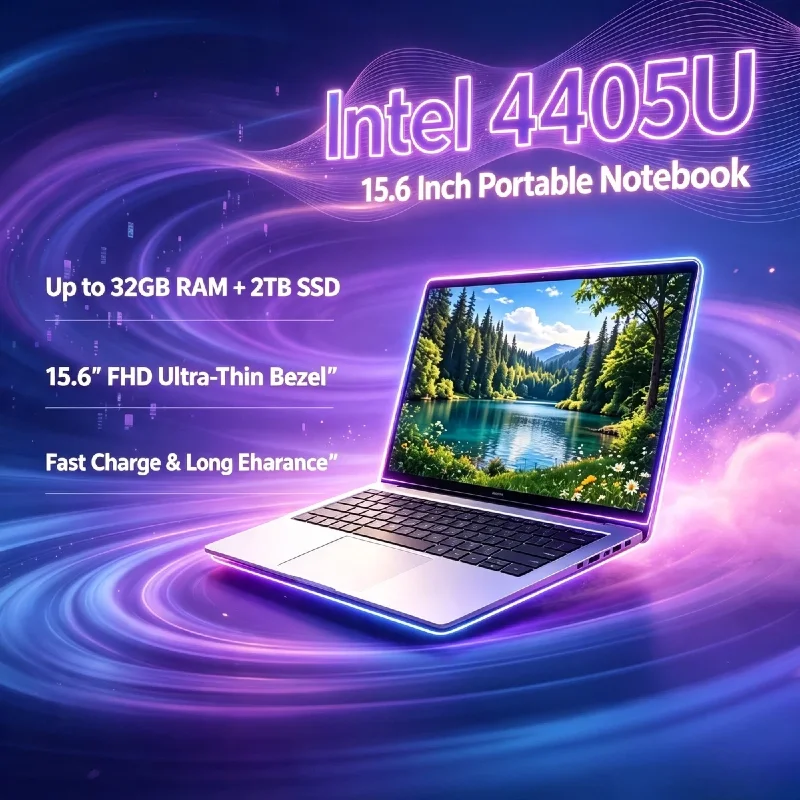 Intel Pentium 4405U 15.6 Inch Ultra Slim Laptop 16GB RAM 2TB SSD Gaming Notebook 1920x1080 Office Study PC Pro Max