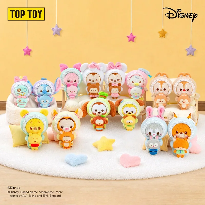 TOPTOY Stitch Dreamy Series Blind Box Piglet Anime Figures Mickey Mouse Mystery Box Tigger Ornament Gift Toy