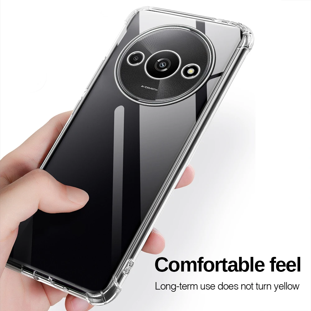 3To1 Camera Protective Glass For Xiaomi Redmi A3 4G Case Screen Protectors RedmiA3 Redmy A3X A 3 3A 4G 2024 Clear TPU Soft Cover